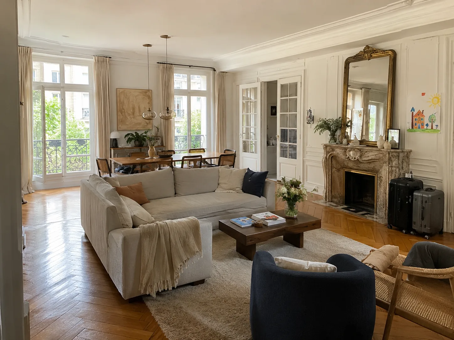 État des lieux avant le départ — Paris 17e, T4 92 m²